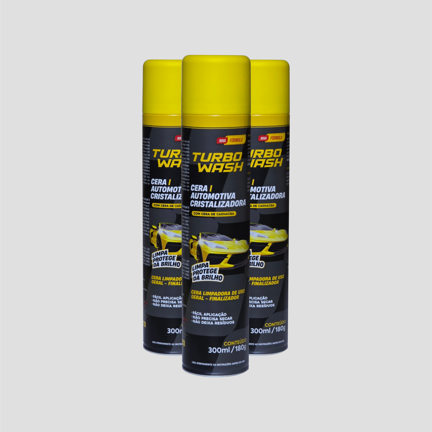 Cera Cristalizadora Turbo Wash - Site - 03 Unidades