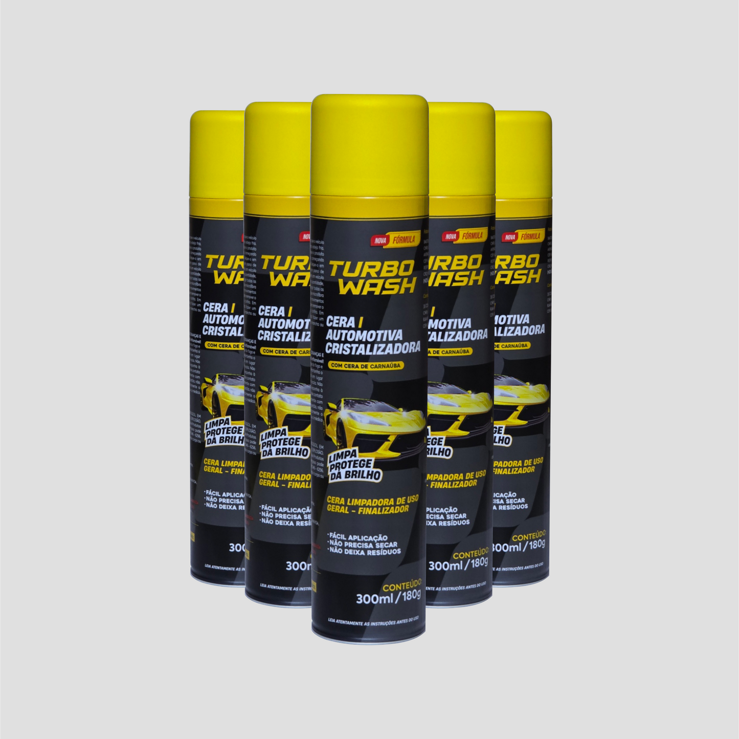 Cera Cristalizadora Turbo Wash - Site - 05 Unidades