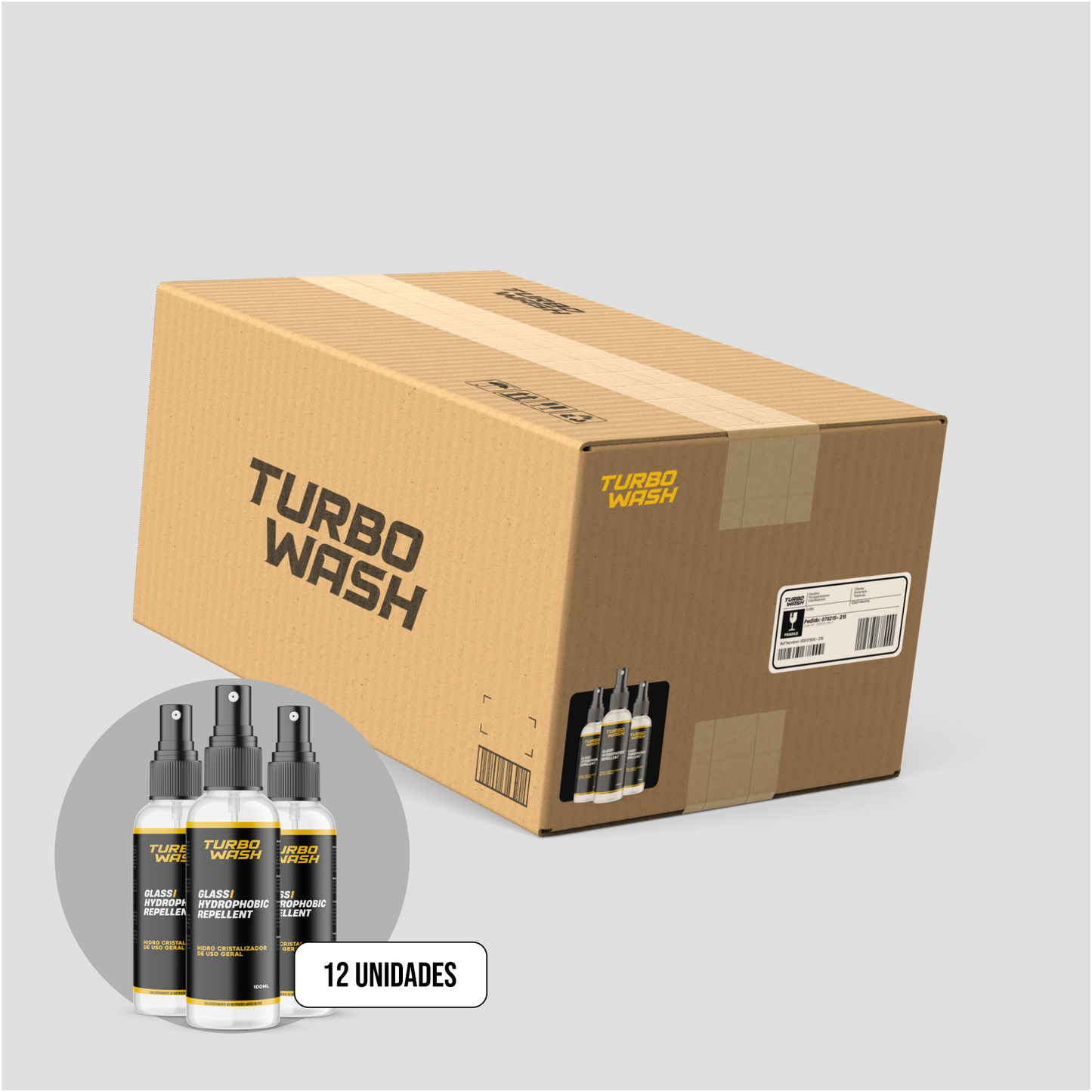 Caixa de Hidrofóbico Turbo Wash - 120ml - 12 Unidades