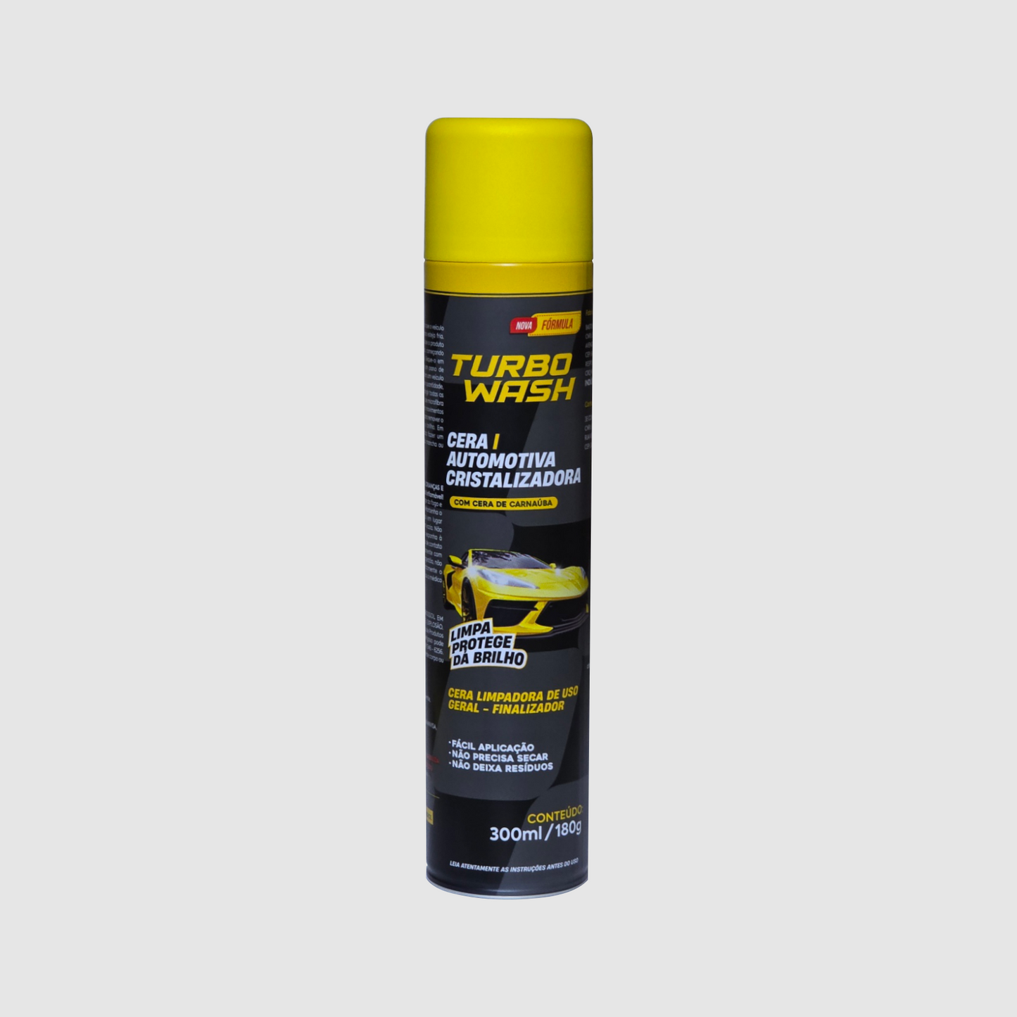 Cera Cristalizadora Turbo Wash - Lavagem à Seco - 300ml